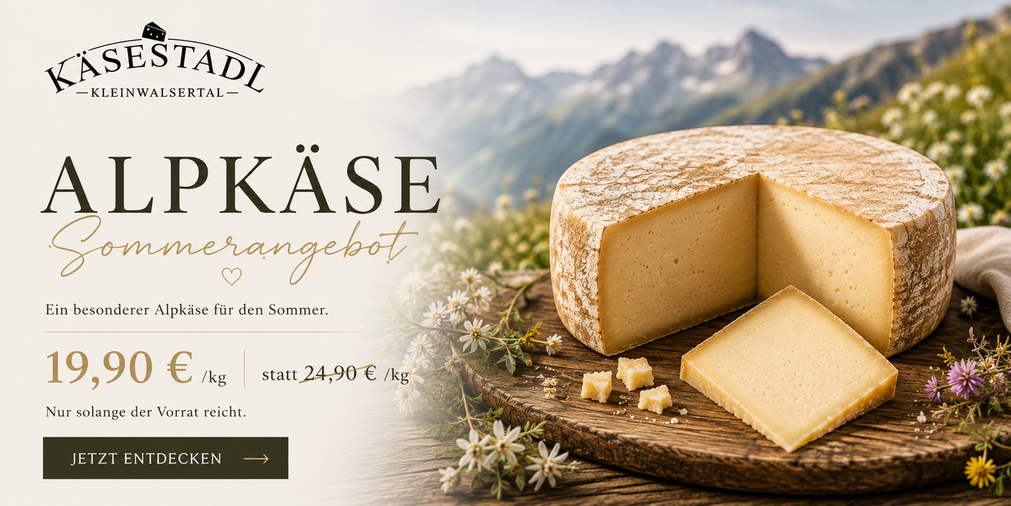 Alpkäse 12 Monate - Sommerangebot